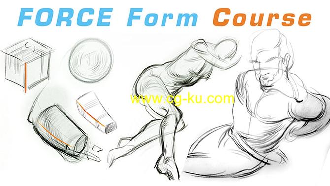 力动态表现绘画系列-FORCE-基础知识/表格/力的形状/人体解剖学的图片2