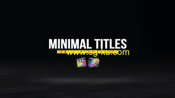 FCPX插件-24组文字排版标题设计字幕动画 Minimal Titles Pack for FCPX的图片1