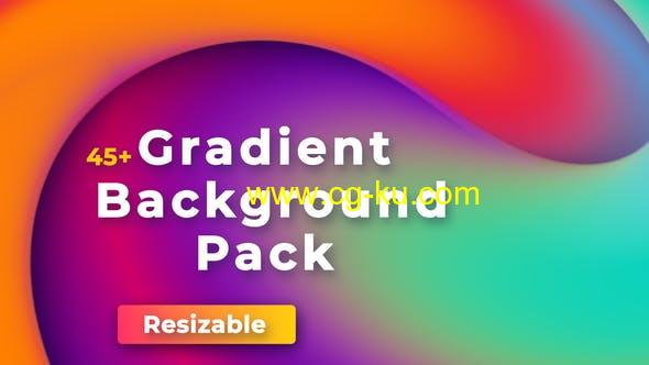 AE模板-45组3D抽象渐变背景动画 Gradient Backgrounds Pack的图片1