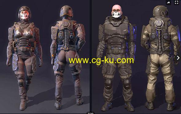 Unity未来战士包 Futuristic Soldiers Pack v1.0的图片1