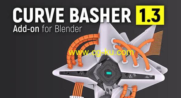 Blender三维电缆曲线生成插件 Curve Basher V1.3 Rev 3 + 使用教程的图片1