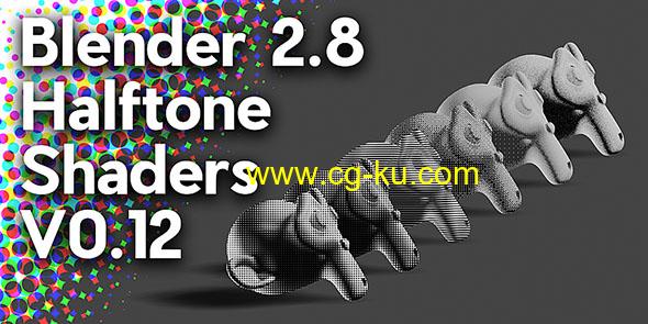 Blender网格半色调材质预设 Npr Halftone Shaders V0.12的图片1