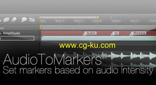 AE脚本将音频转换为关键帧图层添加标记 AudioToMarkers v1.54的图片1