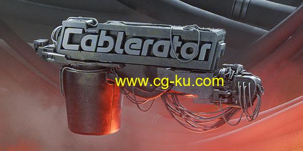 Blender创建悬挂电缆线插件 Cablerator V1.3.0的图片1