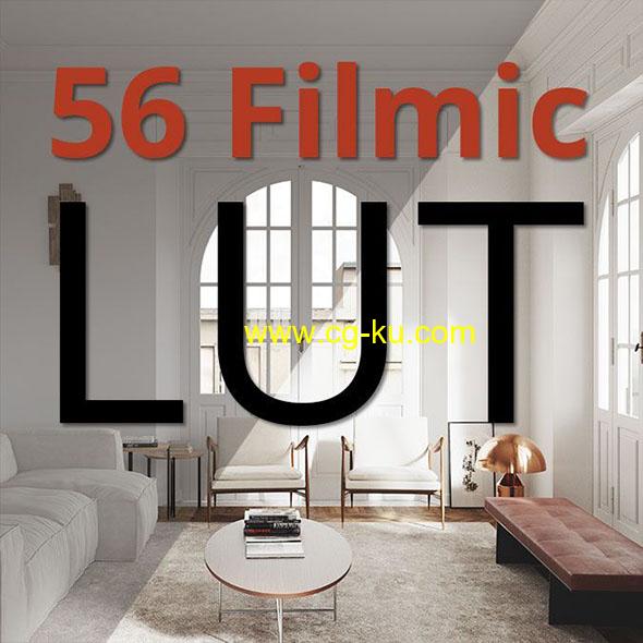 56个用于渲染引擎和后期制作LUT调色预设 3D Collective – Filmic LUTs的图片1