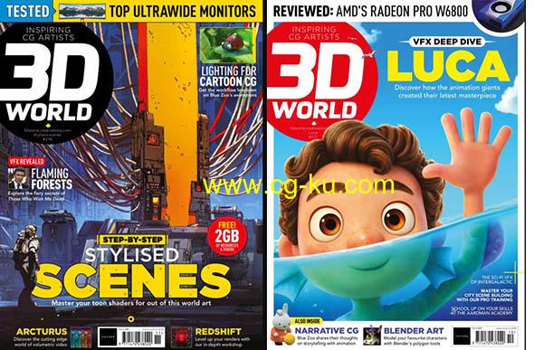 3D世界艺术杂志2021年1-10月份全月刊PDF格式3D World的图片1