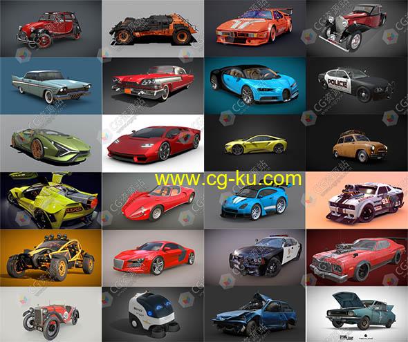100辆汽车3D模型合集(blend/fbx格式）的图片2
