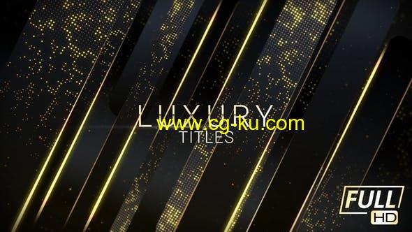 AE模板-奢华电影音乐活动开幕盛典颁奖典礼文字标题动画 Luxury Titles的图片1