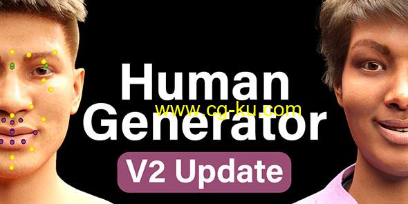 Blender人体模型生成插件 Human Generator V2.0的图片1