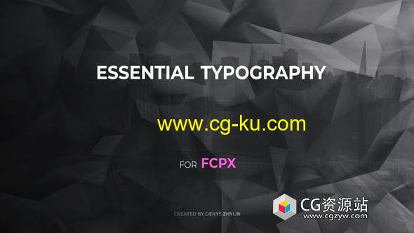 FCPX插件-30个时尚文字标题排版多用途视频动画 Essential Typography的图片1