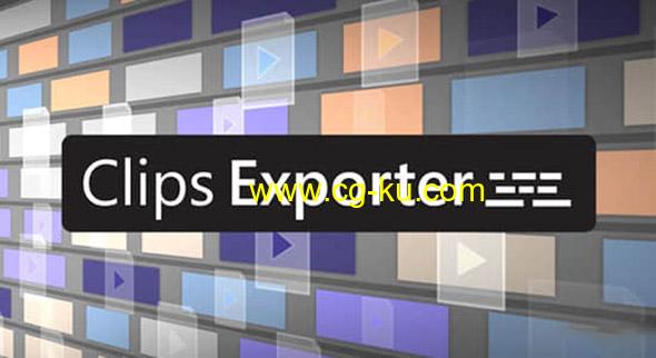 视频批量导出PR脚本 Clips Exporter v1.1.2 For Premiere Pro+ 使用教程的图片1