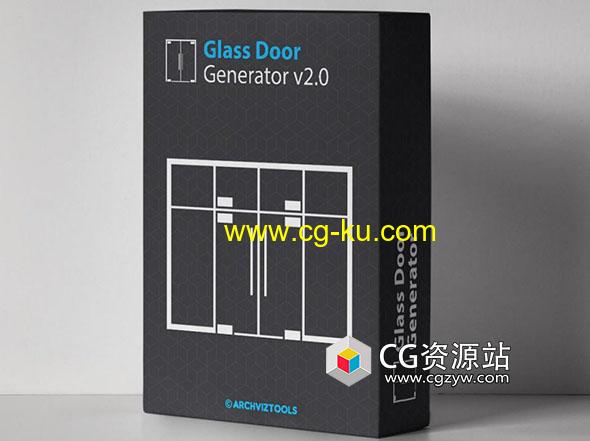 3ds Max玻璃门模型脚本生成器 Glass Door Generator v2.0的图片1