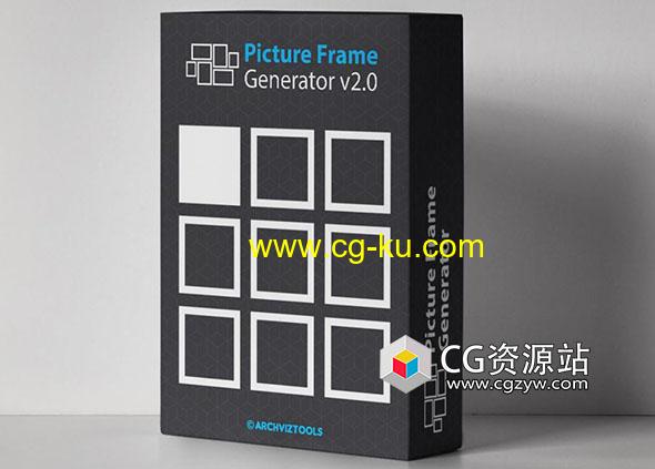 3ds Max相框模型生成器 Picture Frame Generator v2.0的图片1