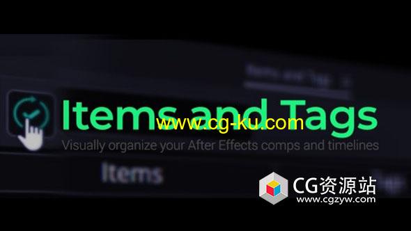 图层标签分类选择AE脚本 Items and Tags V1.2.0 + 使用教程的图片1
