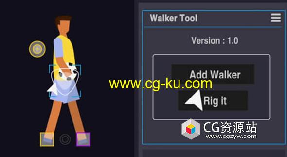 AE卡通人物走路动画脚本 Walker Tool V2.0.0 +使用教程的图片1