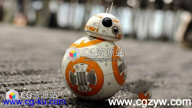 C4D教程-星球大战机器人绑定动画教程C4D Rigging BB-8 from Star Wars Tutorial的图片1