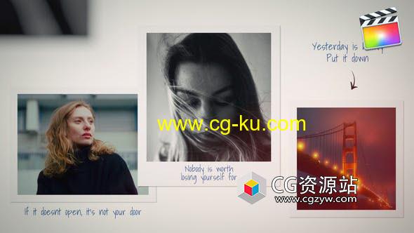 FCPX插件-照片相册爱情回忆图片文字片头开场 Photo Memories Gallery的图片1