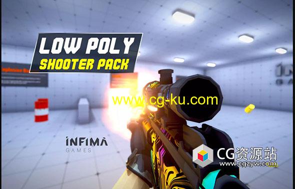 Unity低多边形射击游戏模板 Low Poly Shooter Pack v4.0的图片1