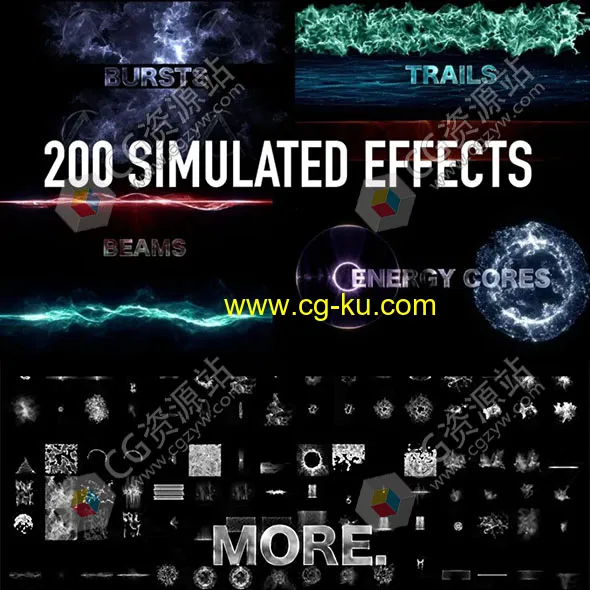 199组科幻抽象能量视觉特效EXR图像序列 带alpha通道的图片1