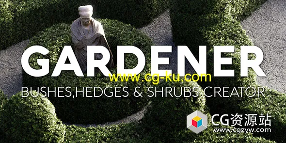 Blender真实花园树草灌木生成插件 Gardener Pro – Bushes,Hedges & Shrubs Creator + 预设的图片1