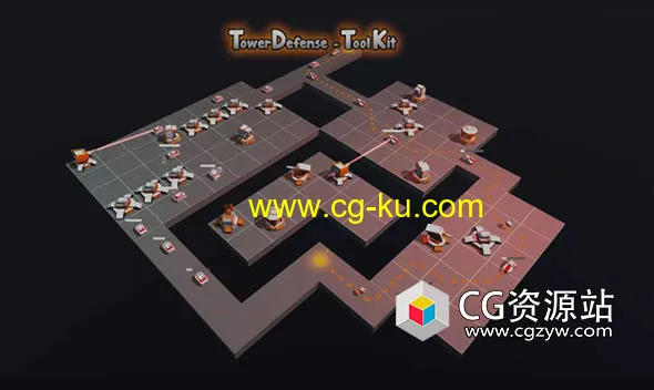 Unity游戏塔防工具包 Tower Defense Toolkit 4 TDTK-4 v4.1 f2的图片1