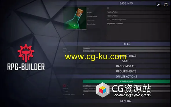 Unity角色扮演游戏生成器 RPG Builder 1.1.0.8的图片1