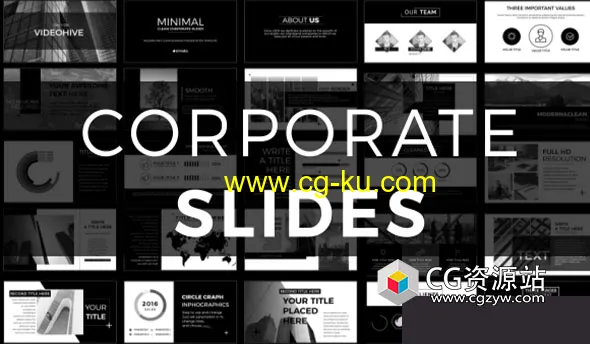 AE模板-公司企业宣传包装文字标题图标动画 The Corporate的图片1