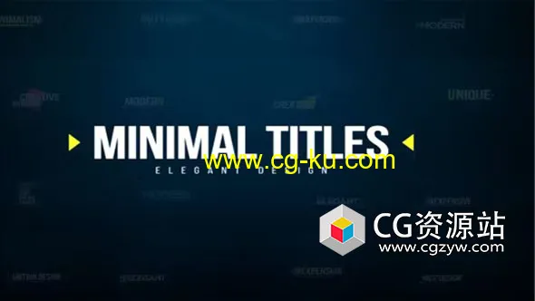 FCPX插件-16组4K简洁文字标题排版动画 Minimal Titles的图片1