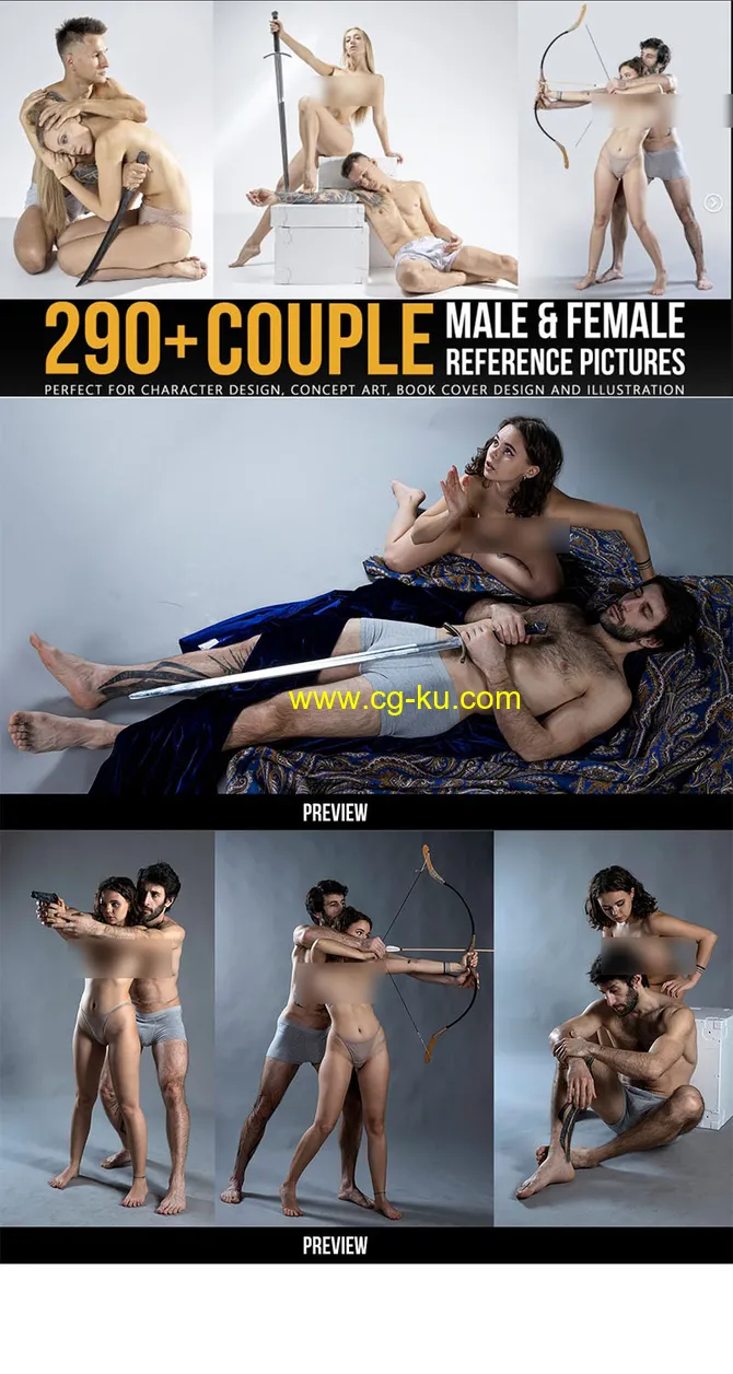 291张情侣互动姿势造型高清参考图片的图片1