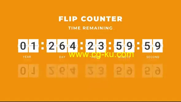 AE模板-翻转数字计时器倒计时动画 Flip Counter的图片1