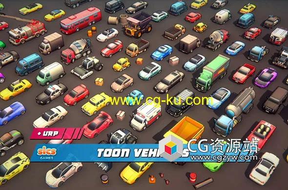 Unity低多边汽车 Toon Vehicles v1.4的图片1