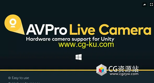 Unity实时摄像机获取插件 AVPro Live Camera v2.9.1的图片1