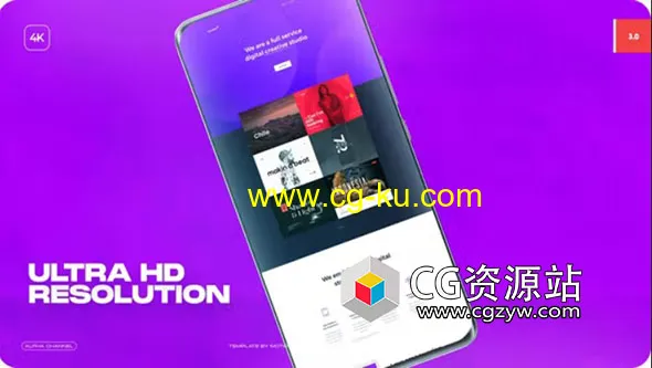 AE模板-4K时尚安卓手机APP包装宣传片头 Android Mockup的图片1