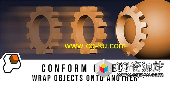 Blender对象表面贴合包裹建模插件 Conform Object V1.0.3+使用教程的图片1