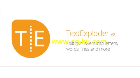 文本层拆分分割分离AE脚本 TextExploder v2.0.006 + 使用教程的图片1