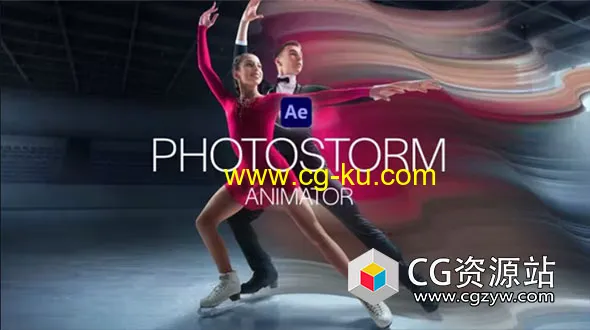 AE/PR模板-图片拉伸拖尾特效动画 PhotoStorm Animator的图片1