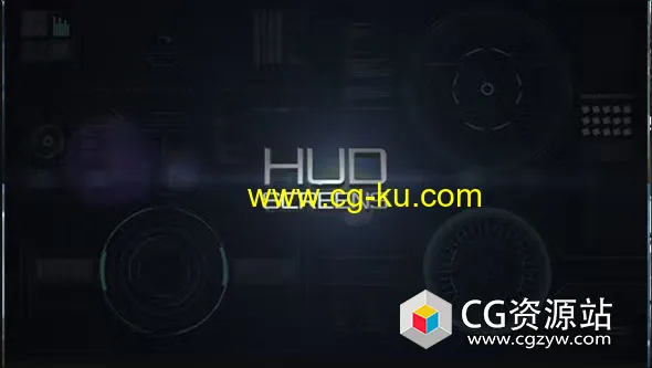 AE模板-4种科技感HUD用户界面屏幕动画 HUD Screens的图片1