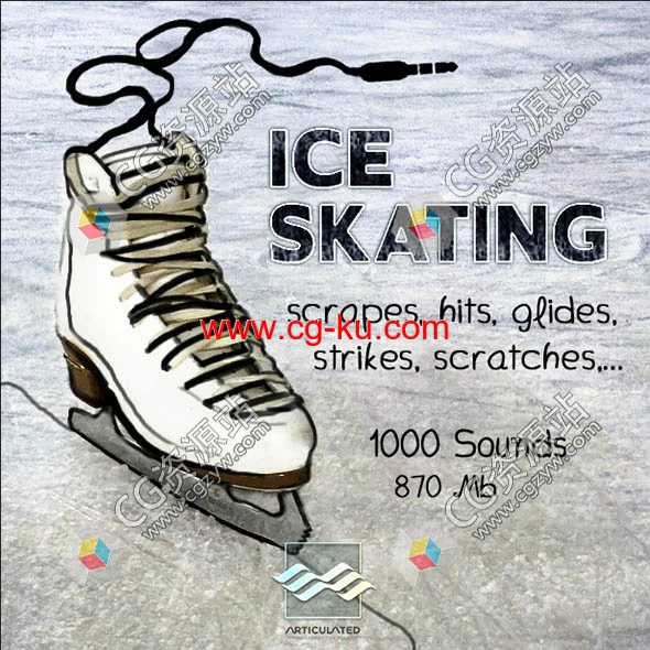 1000个溜冰滑冰相关音效拨片滑行棍子摔倒刮擦击打无损音效的图片1