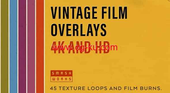43个4K复古电影胶片噪点颗粒刮痕视频素材 Vintage Film Overlays的图片1