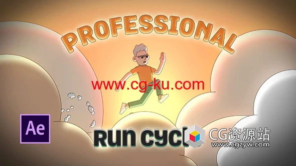 AE制作2D运动跑步MG循环动画教程 Professional 2D Animation Run Cycles的图片1