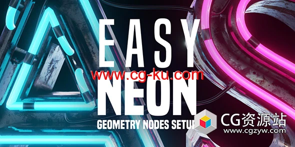 Blender插件霓虹灯管生成插件 Easy Neon V1.3的图片1