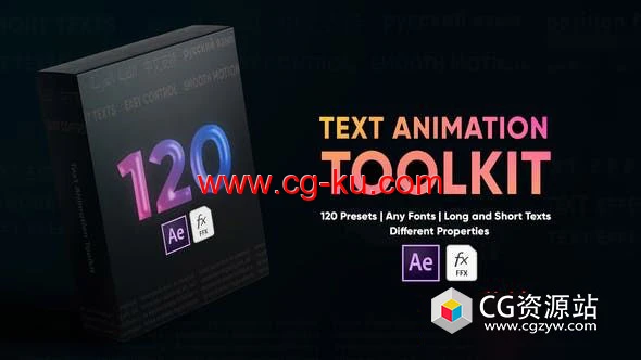 AE预设-120组文字标题出入动画 Text Animation Toolkit的图片1