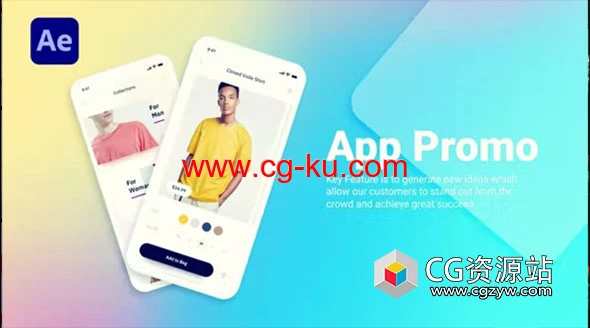 AE模板-扁平化手机应用APP宣传动画 Mobile App Promo的图片1