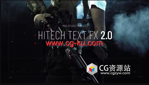 AE模板-高科技文字标题FX动画 Hitech Text FX 2的图片1