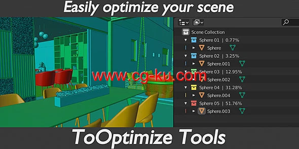 Blender场景分析优化插件 ToOptimize Tools V1.2.4的图片1