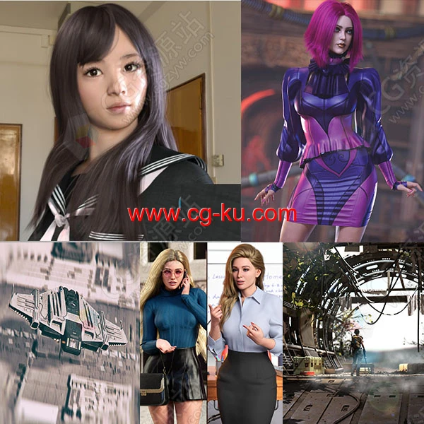 Daz 3D各类角色3D模型合集2022年度12月第四波的图片1