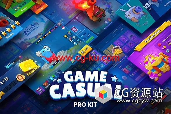 Unity休闲游戏UI资产 GUI PRO Kit – Casual Game v2.0.8的图片1