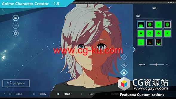 UE5动漫角色人物制作插件 Anime Character Creator v2.1 (5.1-5.0)的图片1