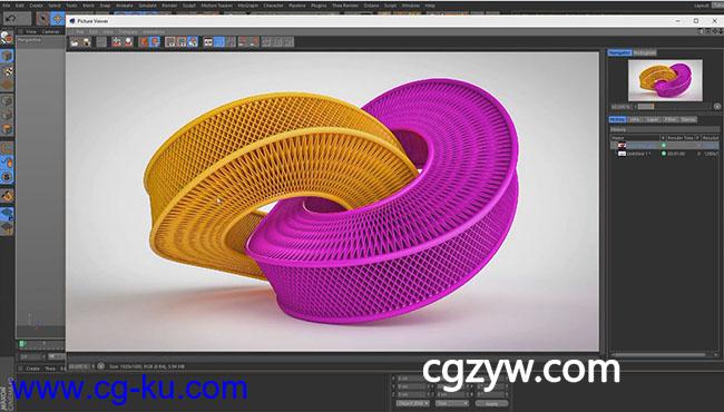 汽车空气过滤器C4D建模教程 Cinema 4D Air Filter Modeling Tutorial的图片1