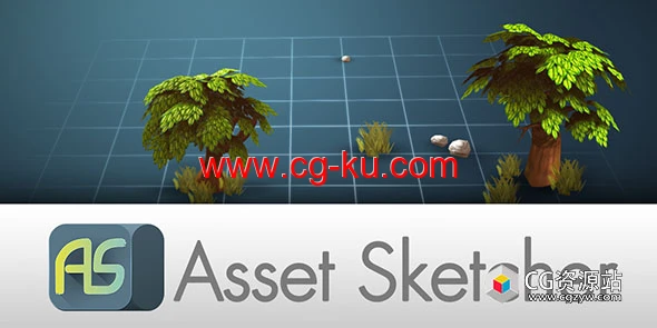 Blender场景模型绘制生成预设插件 Asset Sketcher v2.0.4的图片1